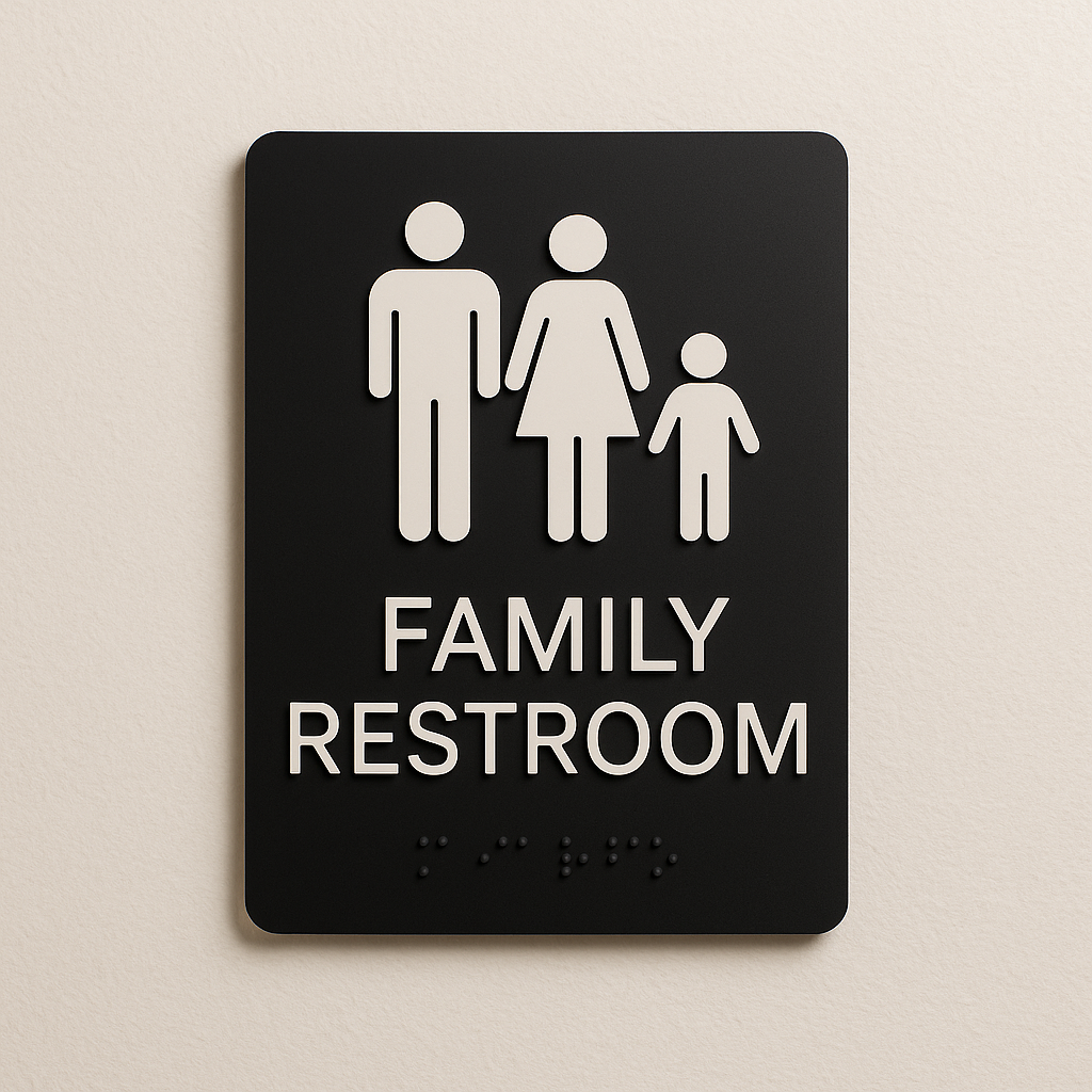 Family Restroom Sign