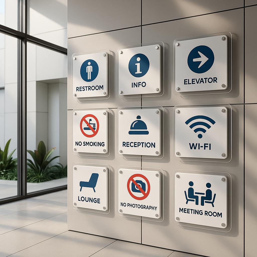 indoor building signs