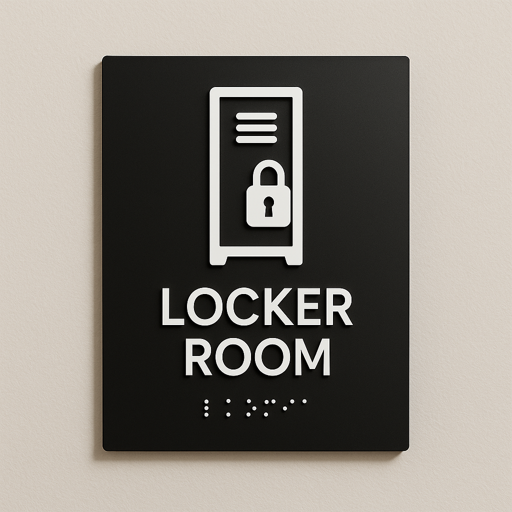 Locker Room Sign