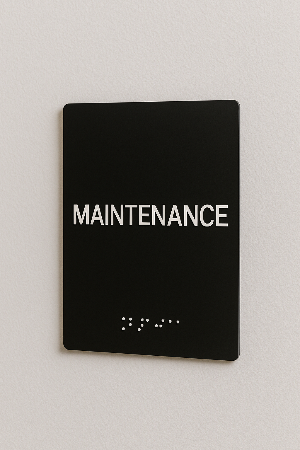 Maintenance Sign