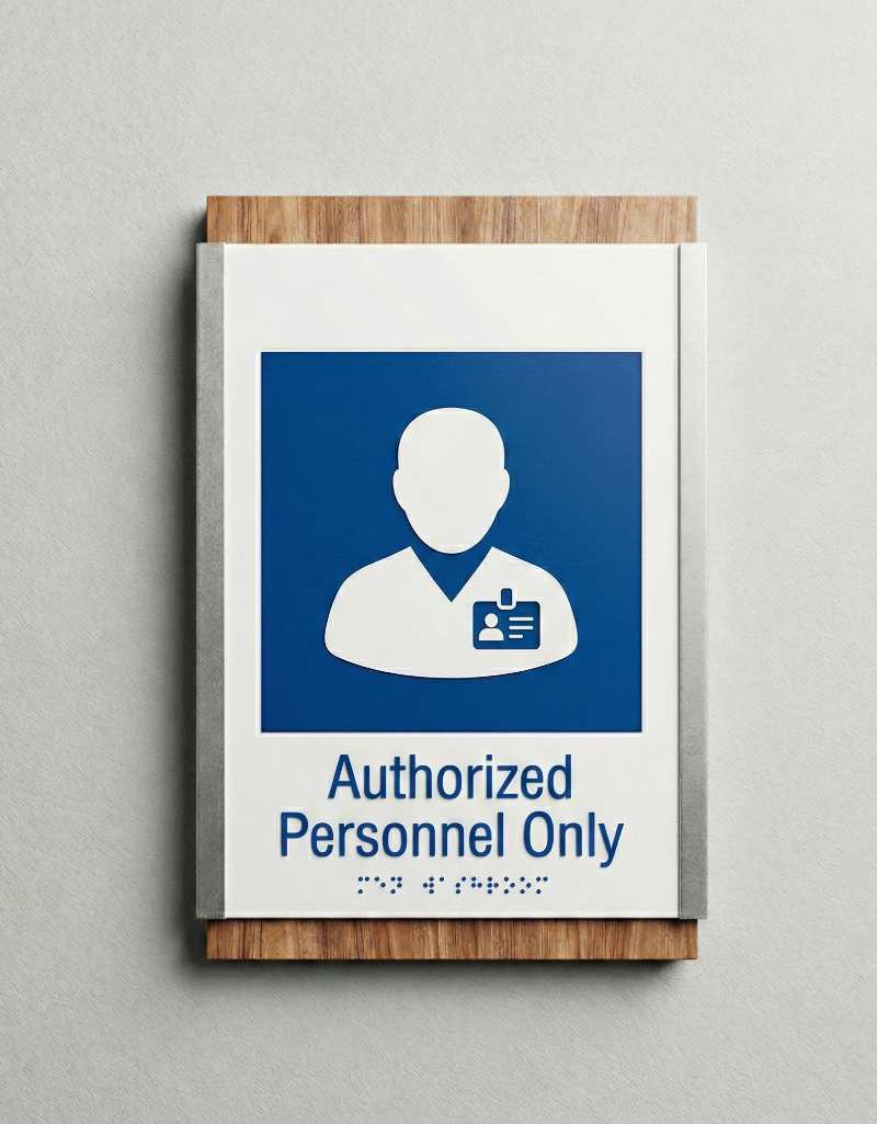 Authorized Personnel Only Sign | MultiLayer