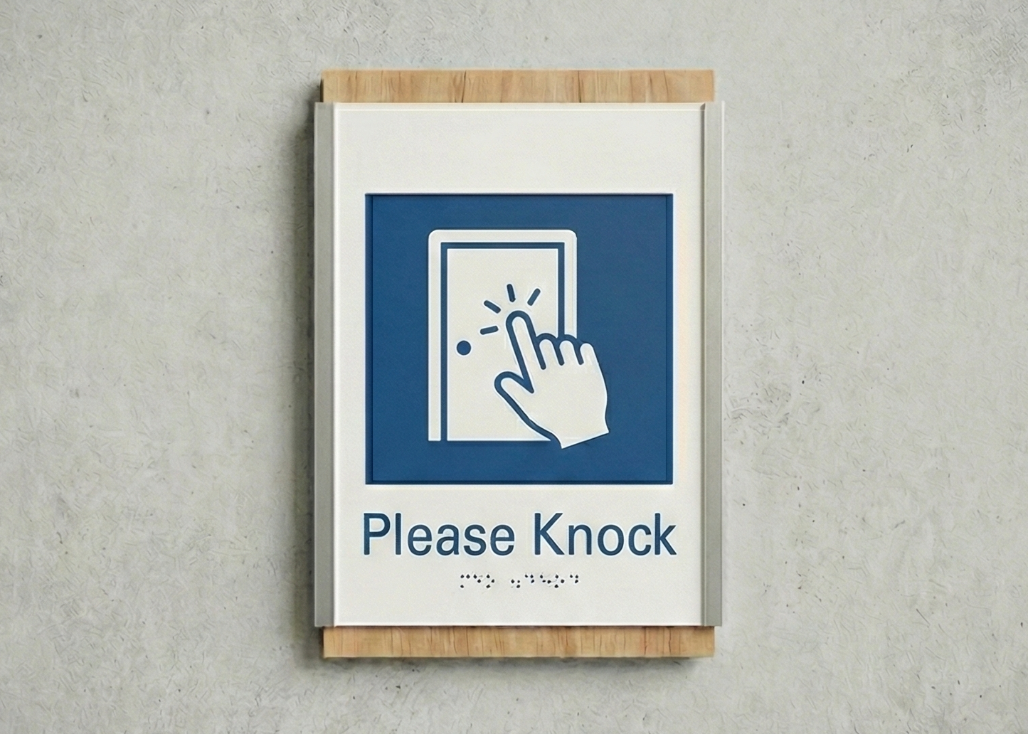 Please Knock Sign | MultiLayer