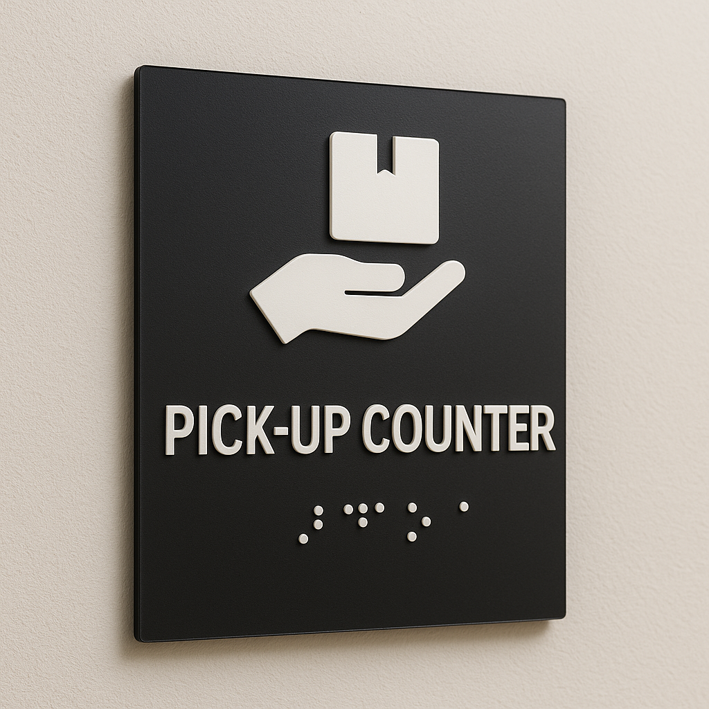Pick‑Up Counter Sign