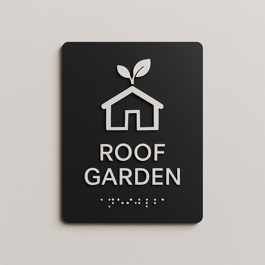 Roof Garden Sign
