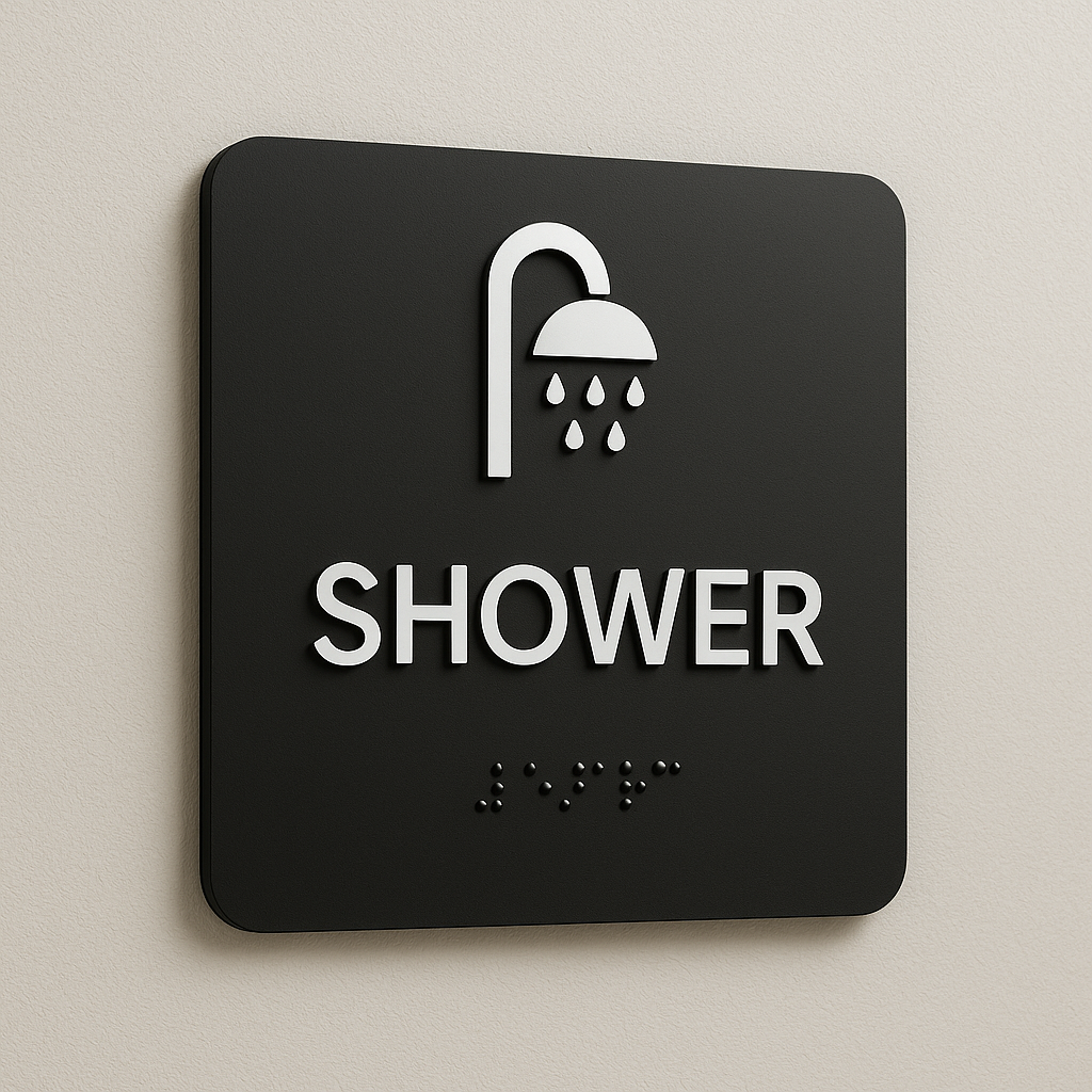 Shower / Washroom Sign
