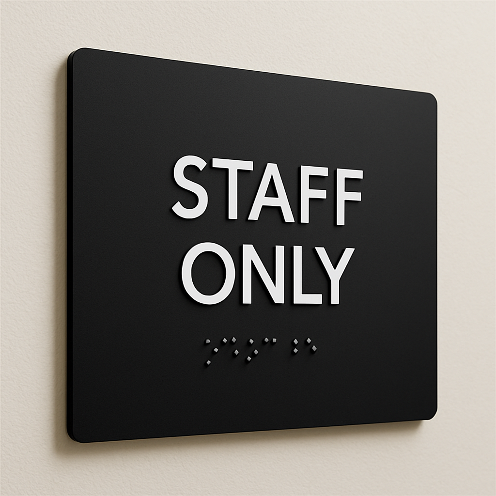 Staff Only Sign