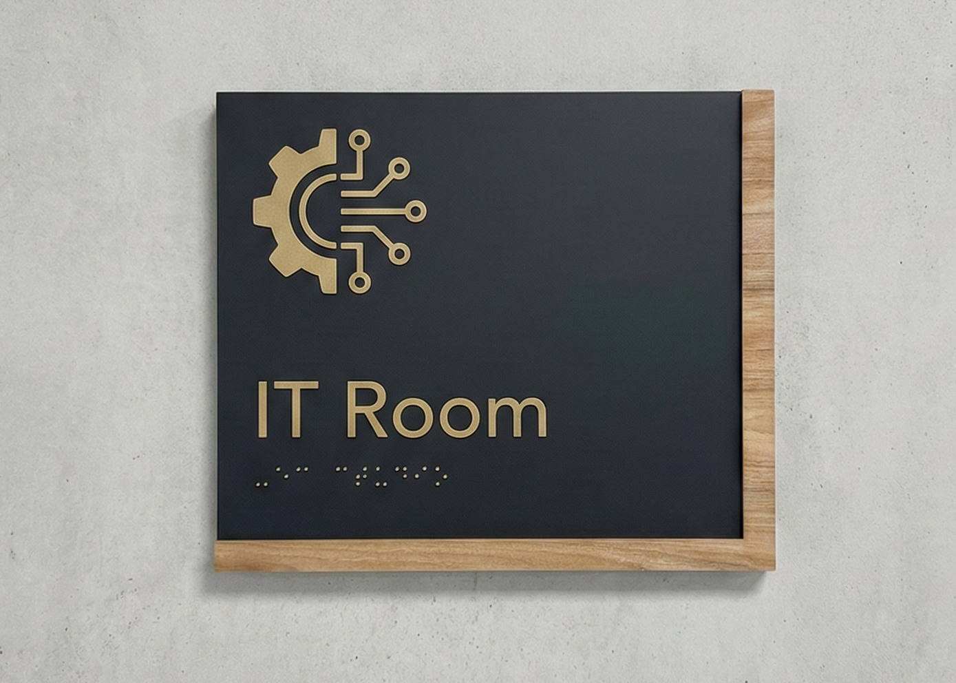 IT Room Sign | Edge Wood