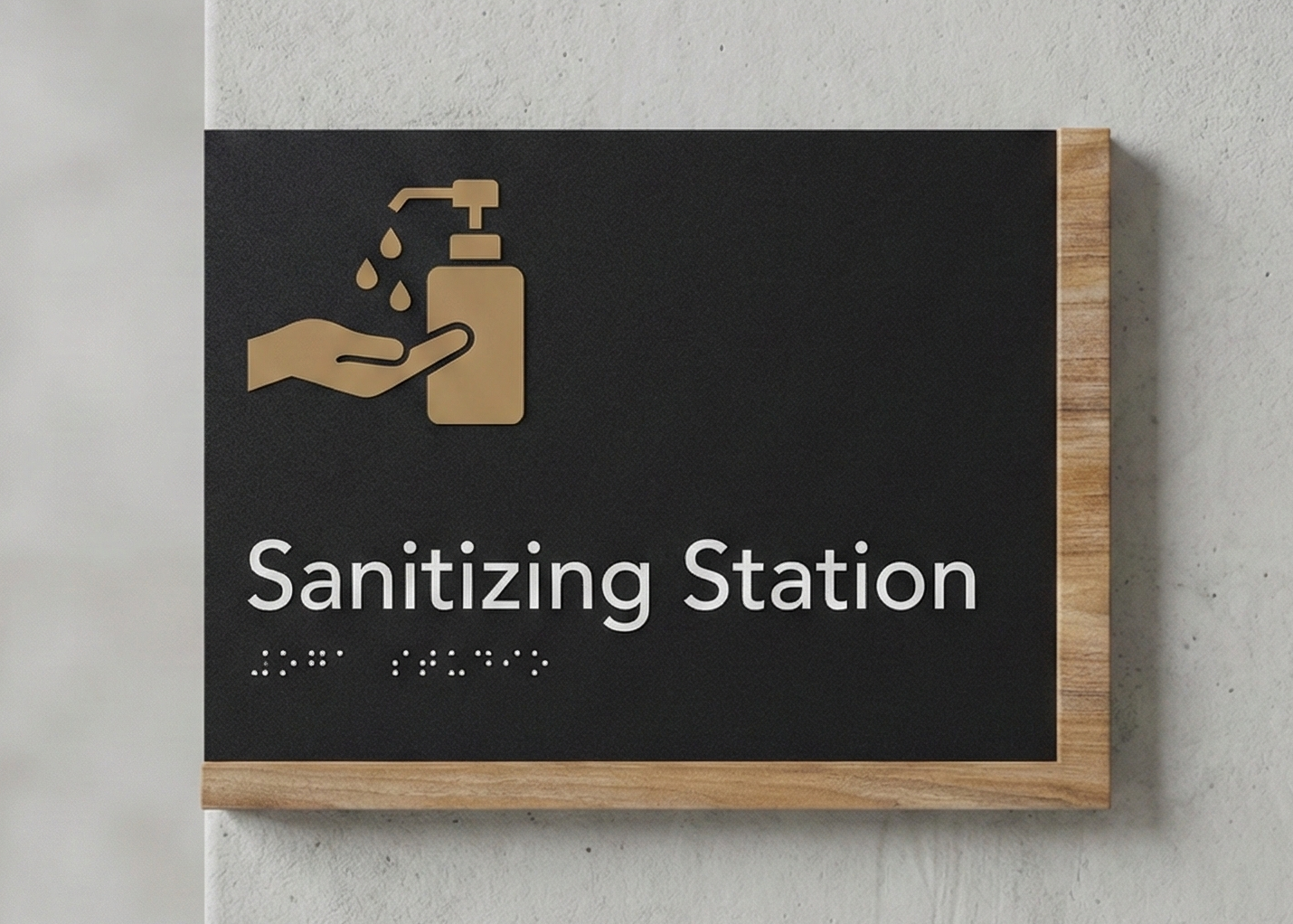 Sanitizing Station Sign | Edge Wood