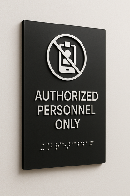 Authorized Personnel Only Sign | Minimal Classic