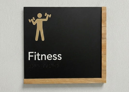 Fitness Sign | Edge Wood