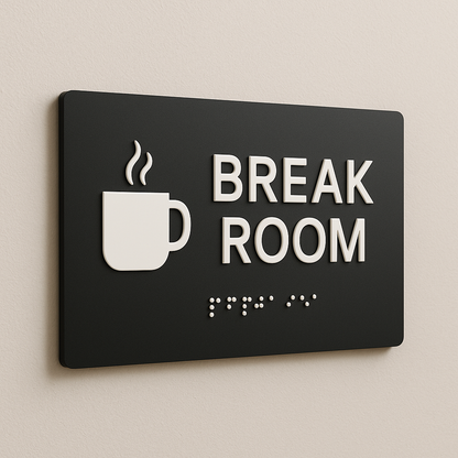 Break Room Sign | Minimal Classic