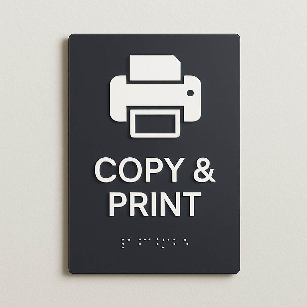 Copy & Print Room Sign