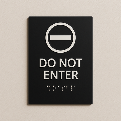 Do Not Enter Sign | Minimal Classic