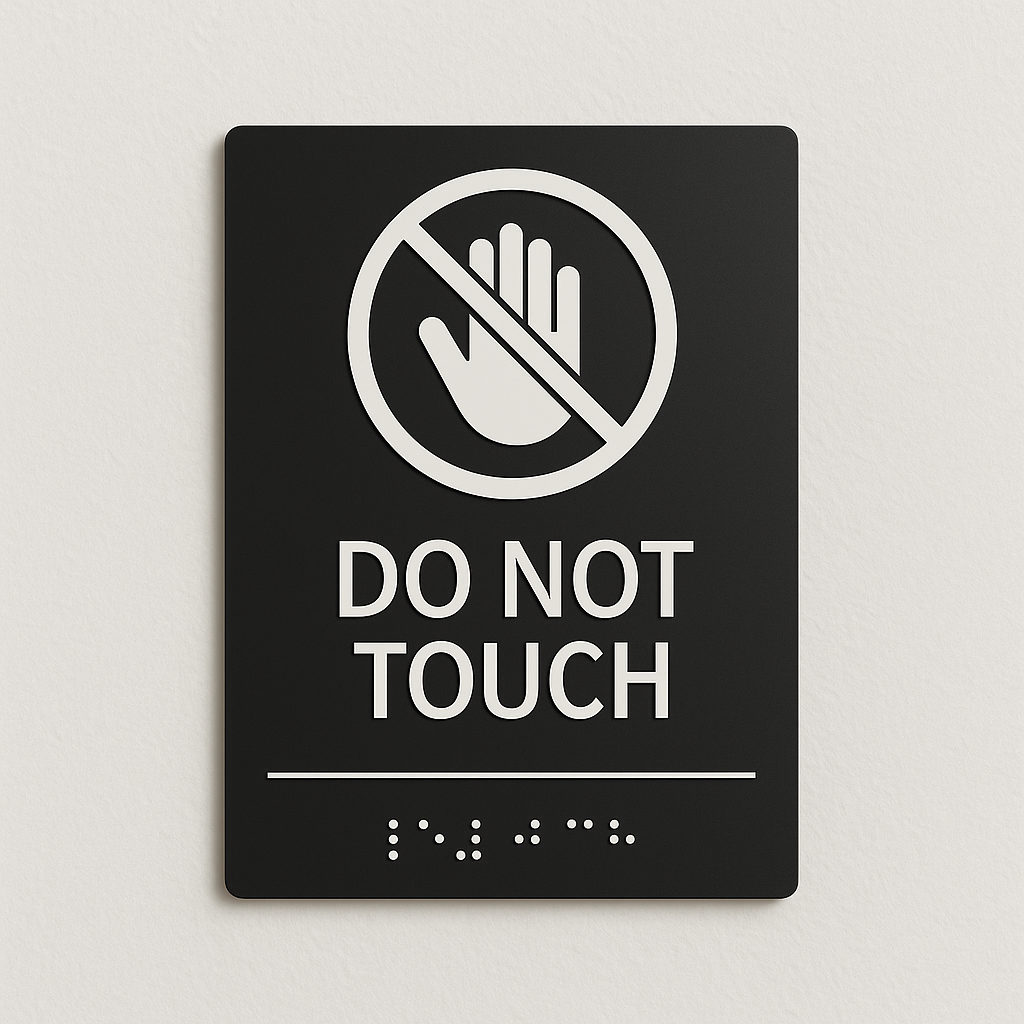 Do Not Touch Sign