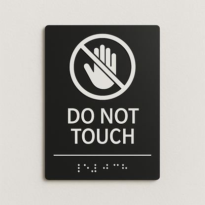Do Not Touch Sign | Minimal Classic