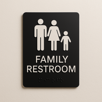 Family Restroom Sign | Minimal Classic