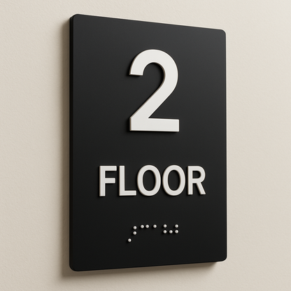 Floor Number Sign | Minimal Classic