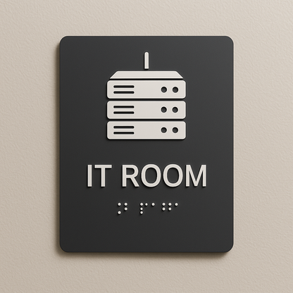IT Room Sign | Minimal Classic