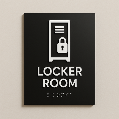 Locker Room Sign | Minimal Classic