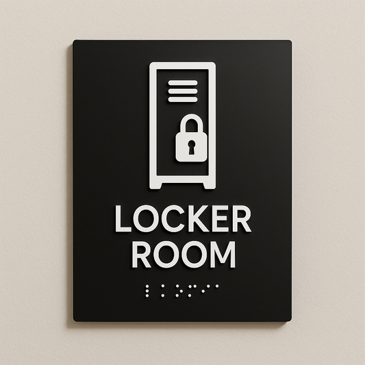Locker Room Sign