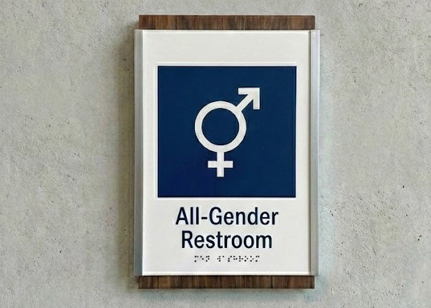All‑Gender Restroom Sign | MultiLayer