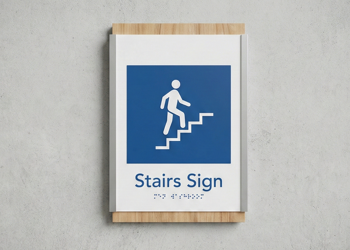 Moveable Stairs Sign Stairs Sign | Stairway Direction Sign – Wesign