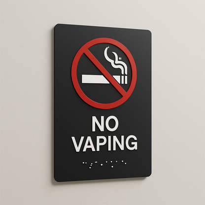 No Vaping Sign | Minimal Classic