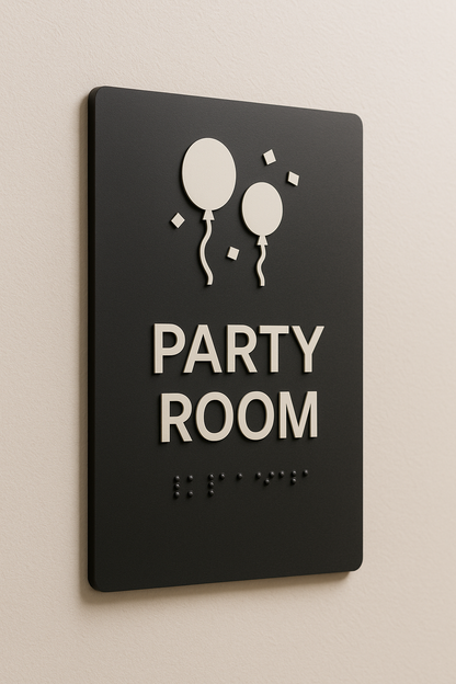 Party Room Sign | Minimal Classic