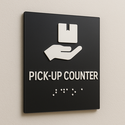 Pick‑Up Counter Sign | Minimal Classic