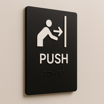 Push Sign | Minimal Classic