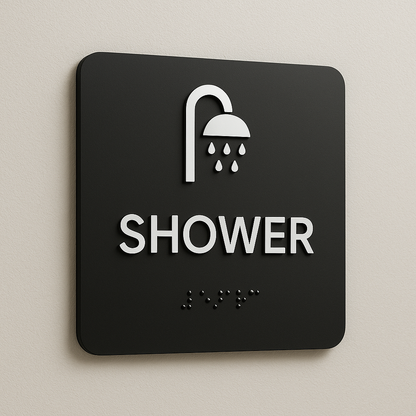 Shower / Washroom Sign | Minimal Classic