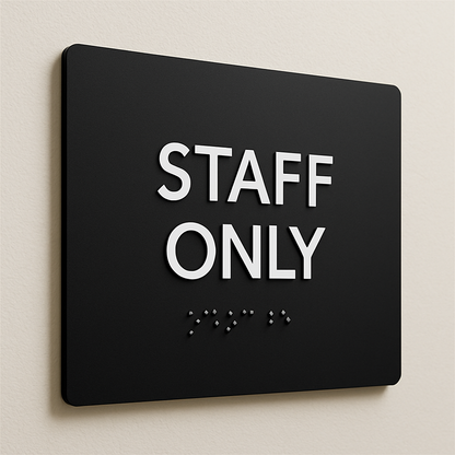 Staff Only Sign | Minimal Classic