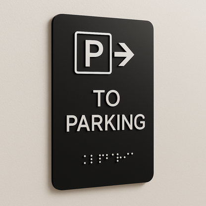 To Parking Sign | Minimal Classic