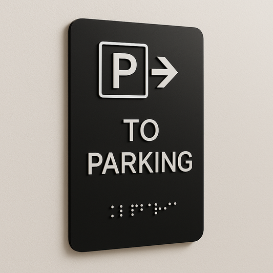 To Parking Sign