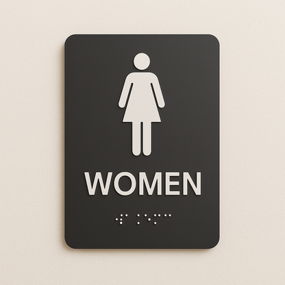 Women Restroom Sign | Minimal Classic