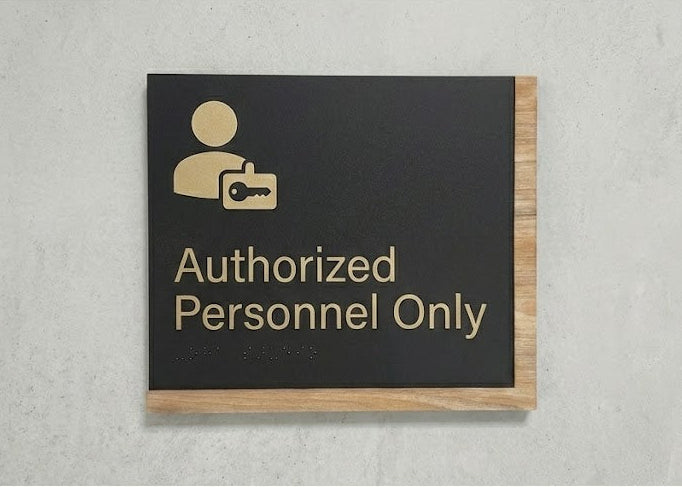 Authorized Personnel Only Sign | Edge Wood