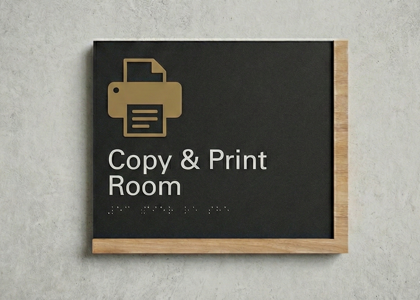 Copy & Print Room Sign | Edge Wood