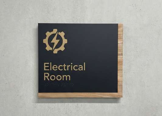 Electrical Room Sign | Edge Wood
