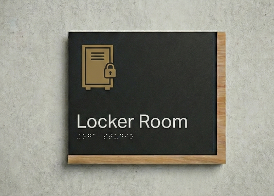 Locker Room Sign | Edge Wood