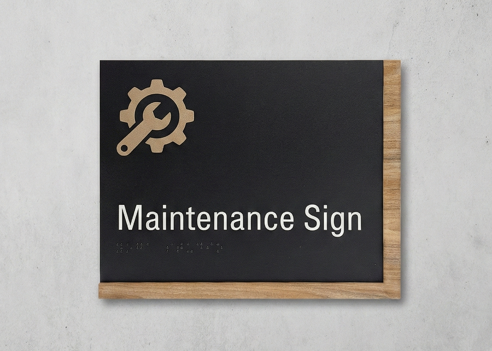 Maintenance Sign | Staff Work Area Sign – Wesign