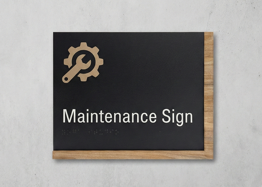 Maintenance Sign | Edge Wood