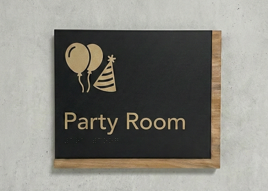Party Room Sign | Edge Wood